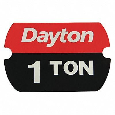 Label,Rated Load 1 Ton