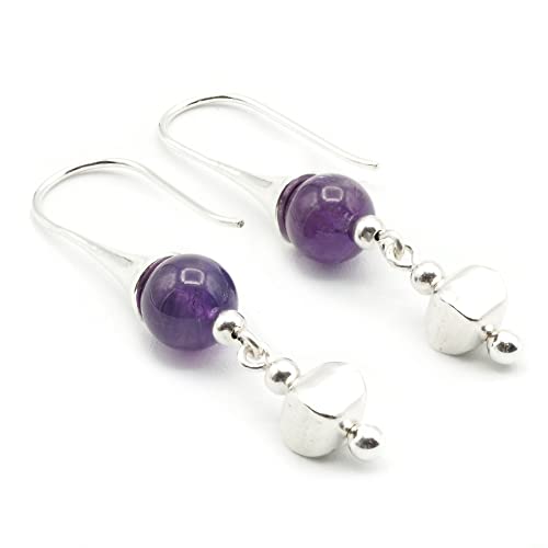 Boucles d'oreilles améthyste et argent 925 à porter au quotidien avec élégance