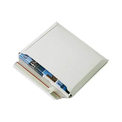 Sobres de cartón blanco DIN A5+ con relleno transversal Cover