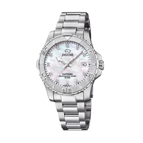 JAGUAR Reloj Modelo J870/1 de la colección Woman, Caja de 34 mm Blanco con Correa de...