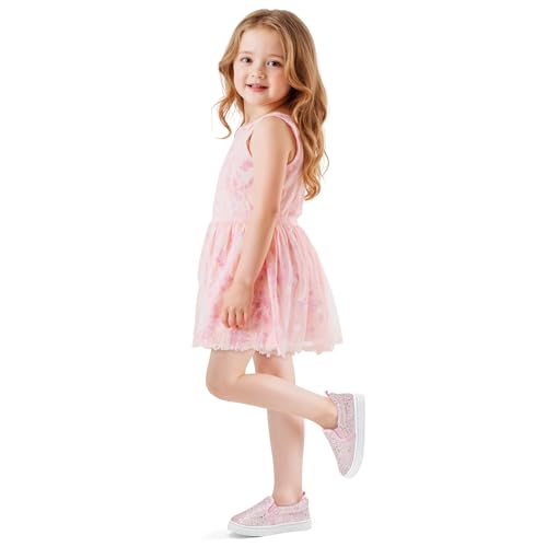 Image of K KomForme Toddler Sneakers for Girls Boys Slip On Canvas Walking Shoes | Lightweight, Comfortable
