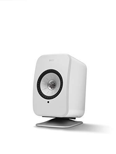 KEF LSX P1 - Pie de Mesa, Color Plateado