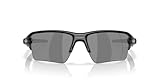 Oakley Men's OO9488 Flak 2.0 XXL Rectangular Sunglasses, Polished Black/Prizm Black Polarized, 63 mm