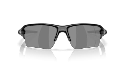 Oakley Men's OO9488 Flak 2.0 XXL Rectangular Sunglasses, Polished Black/Prizm Black Polarized, 63 mm