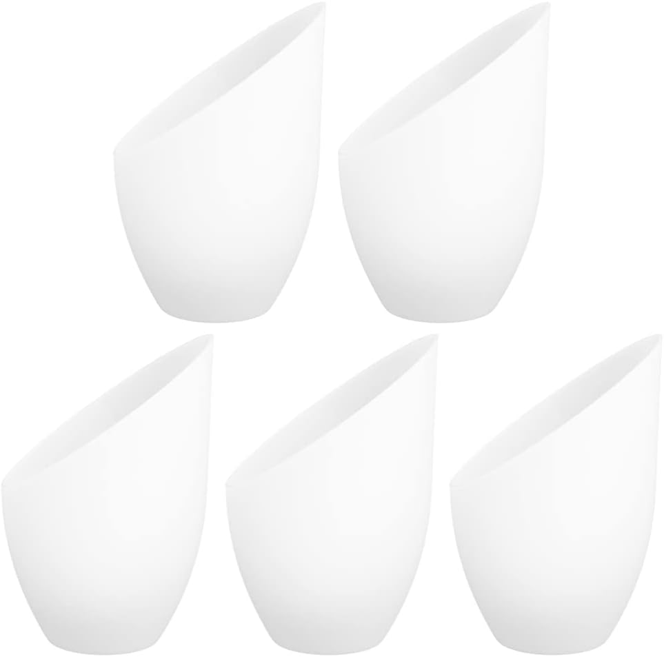 Vaguelly 5 Pieces White Frosted Lampshade Fixtures Replacement Shades