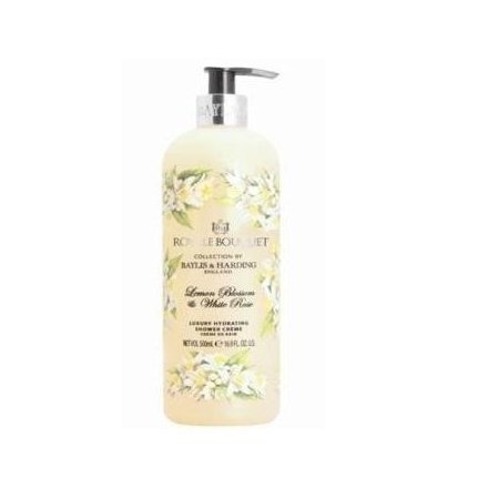 Royale Bouquet Collection By Baylis & Harding Lemon Blossom & Rose Luxury Hydrating Shower Cream. 500ml.