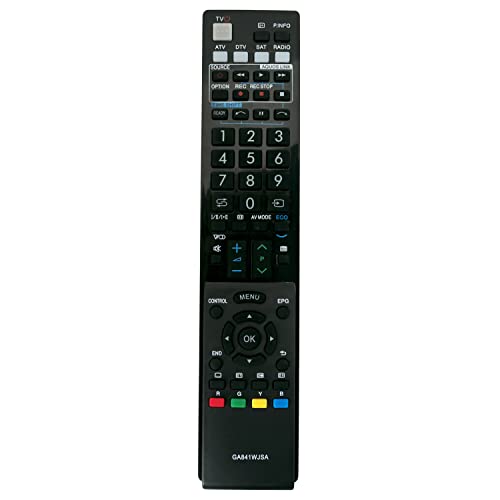 GA841WJSA VINABTY Replaced Remote Fit for Sharp LED TV LC-60LE822E LC-60LE822ERU LC-46lU820E LC-52lE822E LC-40LE822E LC-40LE812E LC-40LE822ERU LC-40LE812ERU LC-40LU822E LC-40LX812E LC-46LE822E