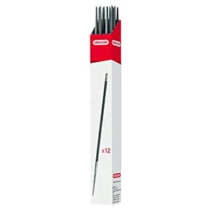 Oregon Rundfeilen für Kettensägen, 12 x 4, 8mm (3/16") Schärfgerät für Kettensägen, manueller, doppelhiebiger Kettensägenschärfer, hochwertiges Kettensägenzubehör, Hellblau