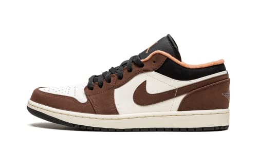 Image of Nike Jordan Mens Jordan 1 Low DC6991 200 Mocha - Size 8.5 Mocha /White-black