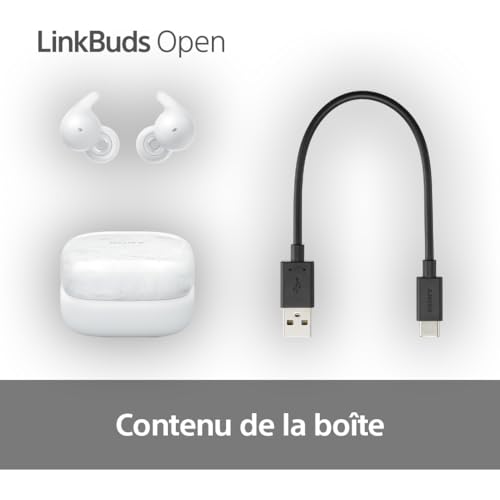 Sony LinkBuds Open Ecouteurs Ouverts Bluetooth sans Fil Son Confortables 4 8g Haute qualité sonore IPX4 Connexion multipoint Batterie 22h iOS et Android - vue 10