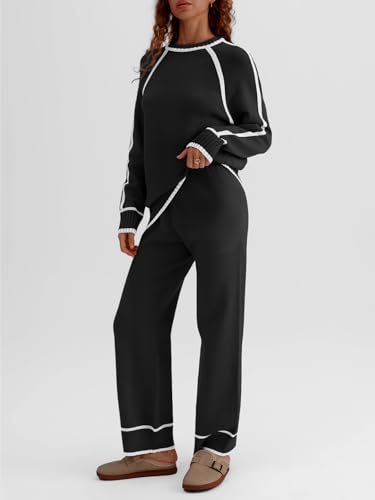 Image of LILLUSORY 2 Piece Knit Lounge Set Womens Matching Sweater Sets