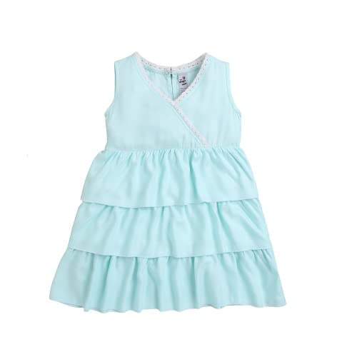 The Magic Wand Ruffled Layer Sleeveless Lace Dress-Navy