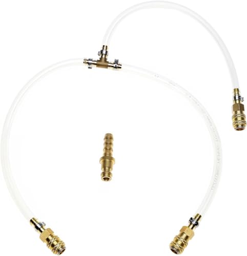 30“/ 76.2cm Hydraulic Steering Bleed Kit with Filler Hose–Compatible with SeaStar, BayStar & Uflex Systems, Easy DIY Air Removal & Fluid Fill Tool, Work for Marine Outboard Steering Maintenance Kit