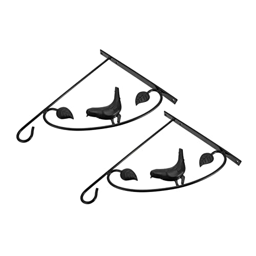 Zynphancer フラワーフックラック 2個セット 鉄製 壁掛け ? 屋外フェンス手すり対応 吊り下げ植物ポット用 耐久性のある防錆設計