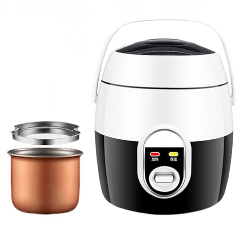 Rice Cooker,1.2/1.6LPortable Mini Rice Cooker With Non-stick Coating,for College Dorm Room/Small Apartments/outdoor Travel/camping rice cooker(1.2L-200W)