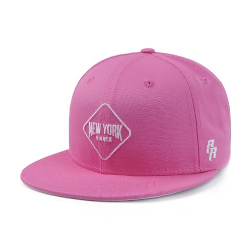 RIOREX Hip hop caps Fashion Animal Embroidery Baseball Cap for Men Adjustable Leather Belt Strapback Baseball Cap (Pink)