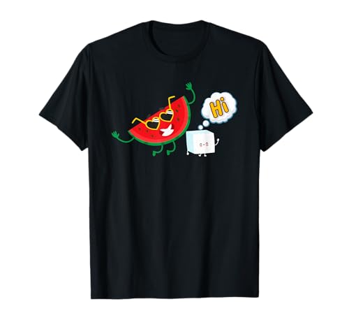 Watermelon And Sugar Hi Funny Saying Summer Art Camiseta