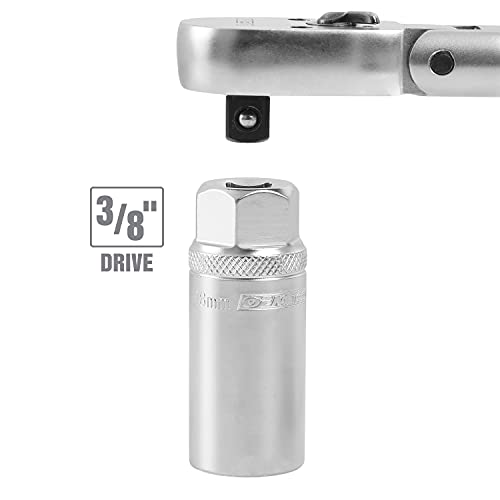 Oem Tools 22881 18 Mm 3/8 Inch Drive Magnetic Spark Plug Socket | Works On Vintage And Modern Passenger Vehicles With 18 Mm Spark Plugs | 2.5 Inches Deep | Strong Magnet Keeps Spark Plug In Place #TOP5