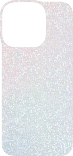 Film transparent iFace pour iPhone 16 Pro avec paillettes holographiques style Kpop DIY
