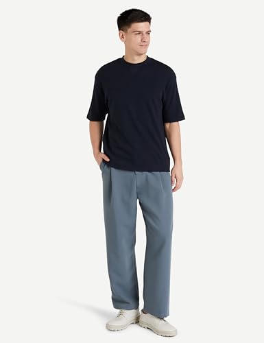 Image of Amazon Brand - Symbol Men's Cotton Blend Oversized Fit T-Shirt