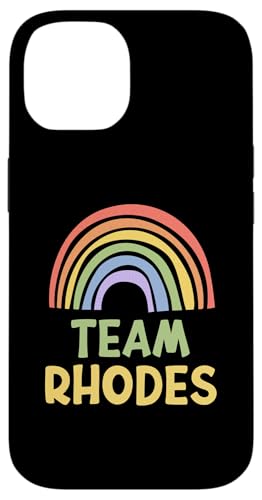 Happy Colorful Team Rhodes Rainbow Pride Green Yellow スマホケース iPhone 14 用