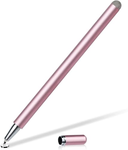 Pink Stylus Touch Screen Pen Fiber Tip Compatible with Samsung Galaxy A73/A72/A71 5G, Aluminum Lightweight