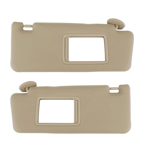 Pare-soleil interieur haute qualite pour Toyota Tacoma 2005 a 2012 beige reflechissant 1 paire