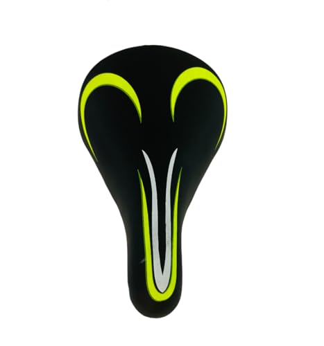 Image of Cycle Kids Seat for Bicycle 14-20 Inch MTB Child Saddle Complete PU Cushion Compatible with 14T 16T 20T Bicycles in Multicolor (Green)