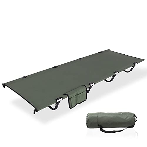 JOSBY Lit de Camping Pliant, lit Pliable Portable Pliable avec Sac de Transport, Conception légère et Robuste, lit de Camping Militaire pour Dormir, pêcher, Voyager en Plein air, randonnée, Chasse
