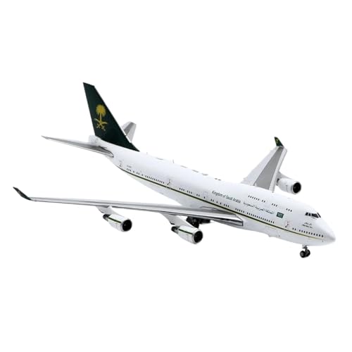 Boeing 747-400 Saudi maqueta de avión 1:400 de aleación Vantor con soporte HZ-HM1