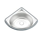 Fregadero de acero inoxidable de alta calidad formado integralmente, con tratamiento cepillado, resistente al desgaste, resistente a los arañazos, fácil de limpiar, duradero, no es fácil de oxidar, gran capacidad.