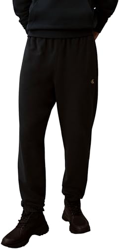Calvin Klein Men's EU 350TERRY Monogram Jogger LV04RD241G Sweatpants, Blue (Nurture Navy), M