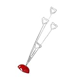 SODIAL(R) Heart-Based 4 Standing-Heart Wire Holders Photo Card Note Memo Clips Tree