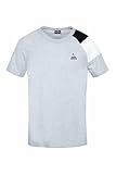 Tee Shirt Le coq sportif Le Coq Sportif Mixte Tee N°1 Le Coq Sportif Unisexe Bat No 1 Manches Courtes T Shirt Moyen Gris, Gris, M EU