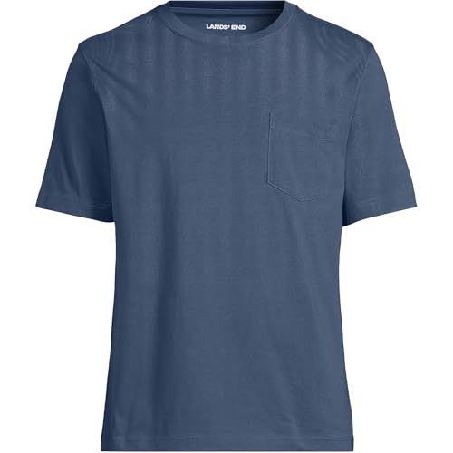 Lands' End Men's Super-T Short Sleeve T-Shirt with Pocket3