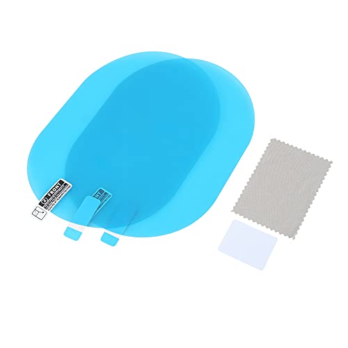 X AUTOHAUX 2pcs Oval Car Rearview Mirror Nano Film Anti Rain Waterproof Side Window Clear Protective Sticker 145 x 100mm