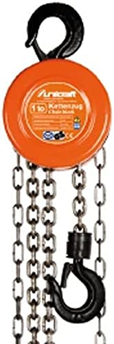 Unicraft Kettenzug K 2000 (Hub 2,5 m, Tragkraft 2000 kg, Stahlblechgehäuse, Sicherheitsdesign), 6202102
