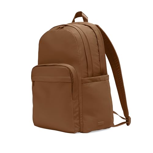 Away Large Featherlight Backpack - Lightweight Travel Backpack with Laptop Compartment Two Water Bottle Pockets Interior and Exterior Pockets - Fits Up to 16-Inch Laptops - Amaro Brown