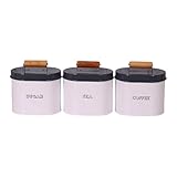 【Matériau de qualité supérieure】 : Fabriqué en fer, ce bocal de rangement offre une durabilité exceptionnelle et une apparence élégante et raffinée qui s'harmonise avec tous les de décoration.
