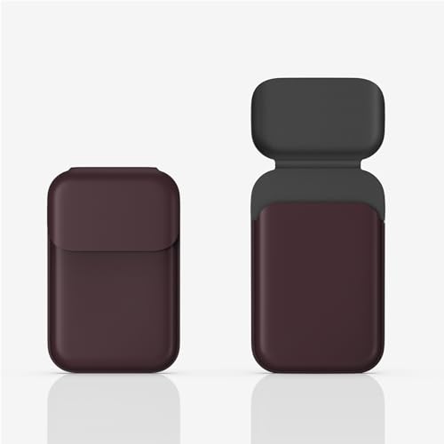 dot. Wallet - Minimal Card Holder, Magentic Closing, Fits Two Cards, Slim and Secure Design, Vegan Leather (Red)3