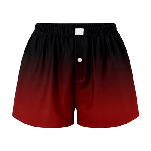 Lainuyoah Shorts femininos cintura alta plus size confortável shorts xadrez micro boxer Y2K pijama m