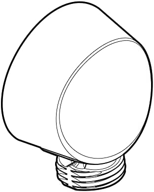 Moen Round Wrought Iron Drop Ell Handheld Shower Wall Connector, A725WR