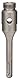 Bosch Professional Adapter SDS-plus zu G 1/2 (Länge: 115 mm), blau