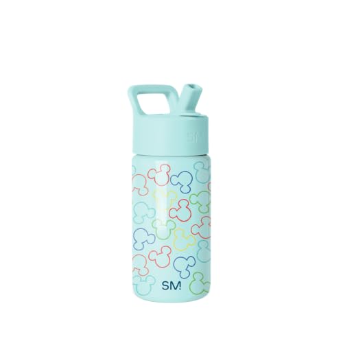 Image of Simple Modern Disney Mickey Mouse Kids Water Bottle & Toddler Cup | 14oz | Insulated Stainless Steel Mickey Mouse Toddler Water Bottle, Kids Tumbler with Straw | Spill Proof for School, Girls, Boys