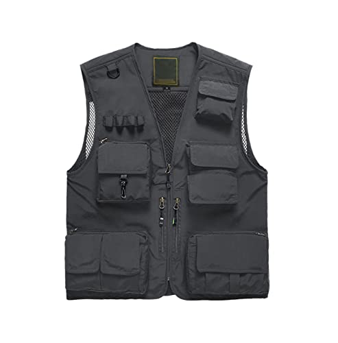 Gilet militaire XXXXL multi-poches pour homme grand et fort