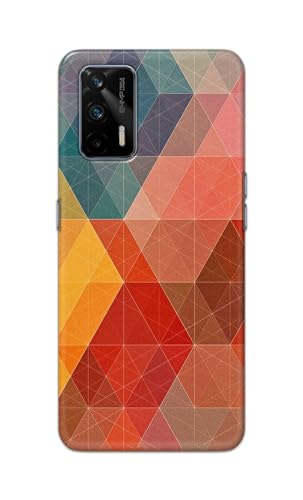 Image of Printed Hard Back Cover Case for Realme GT 5G Back Cover (Crumpled Design) -1111