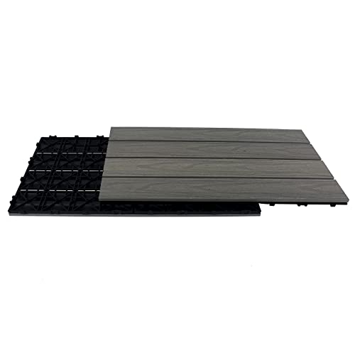 Buimpome Wpc Patio Deck Tiles,Diy Interlocking Decking Tiles thumb #4