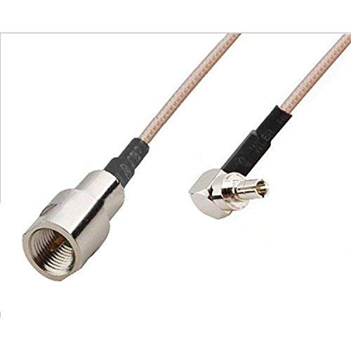 RF Pigtail Cable FME Male to CRC9 Male Right Angle RG316 30CM Ships from USA