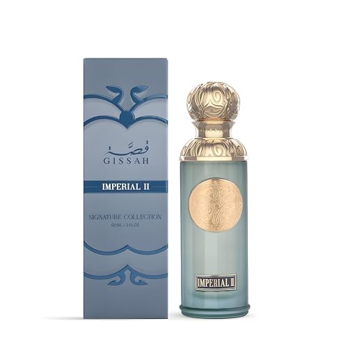 GISSAH PERFUME IMPERIAL VALLEY II EAU DE PARFUM 90 ML WOODY ORIENTAL SPICY UNISEX FRAGRANCE WITH BERGAMOT عطرقصه امبريال فالي