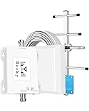 5G Cell Signal Booster Covers Signal Up to 4500 Sq Ft, Cell Phone Signal Booster Supports Band 12/13/17 (700Mhz) Verizon, AT&T | Enhanced 5G 4G LTE | Cellular Phone Booster for Home & Office